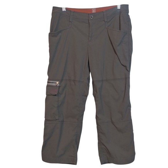 Title Nine Trail Mix Cargo Capri  Pants Camping Hiking Outdoor Size 6 - Picture 1 of 8